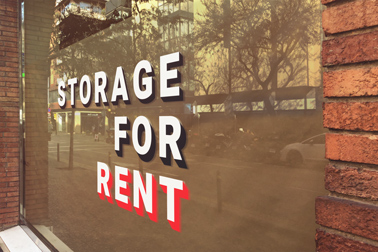 Window Signage for Rental Storage