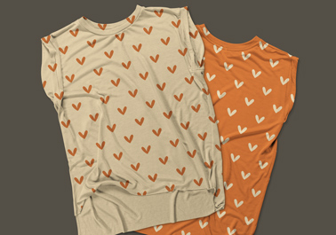 Zoom-in View of Two Muscle Tank Tops