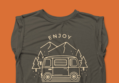 Zoom-in View of Green Muscle Tank Top