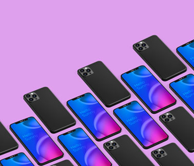 Multiple iPhone 12 Models Front and Back