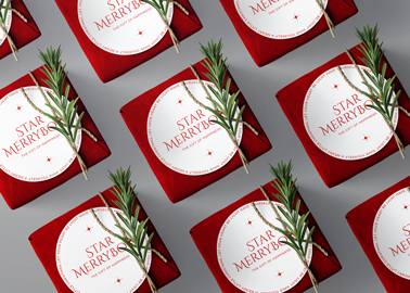 Multiple Christmas Boxes with Fir Branches