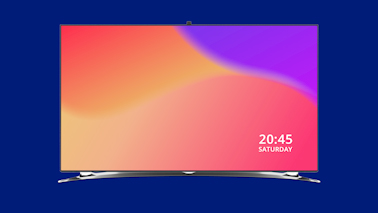 Smart TV on its Stand Front View