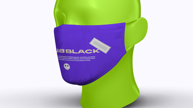 Zoomed Face Mask on a Mannequin Head