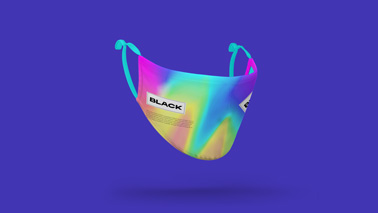 Colorful Face Mask Side View