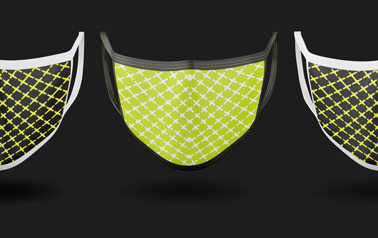 Три маски для лица, крупный план