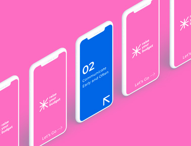 Lined-Up Clay iPhones on a Pink Surface