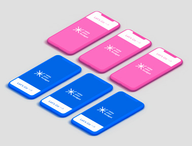 Six Clay iPhones on a Gray Surface