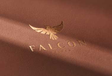 Logo on Brown Texture