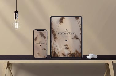 iPad, an iPhone, and AirPods on a Desk