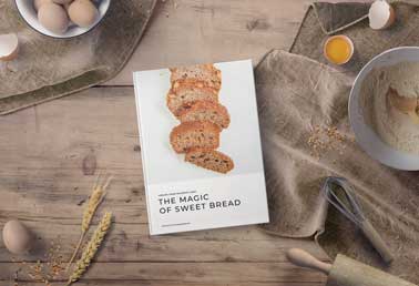 Baking Cookbook on a Kitchen Table