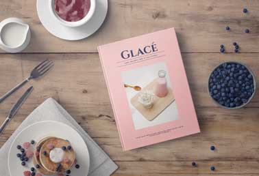Hardcover Cookbook with Tasty Desserts