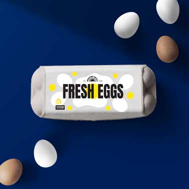 Egg Carton Box Next to Eggs