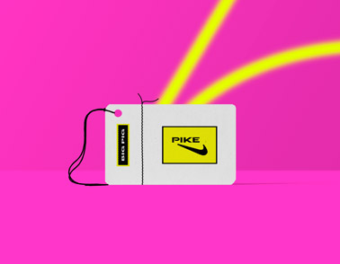 Hang Tag on a Neon Pink Background