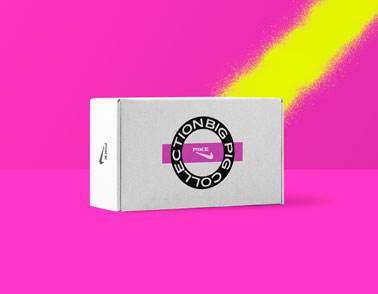 Cardboard Box on a Neon Pink Background