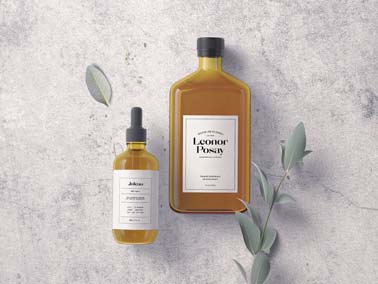 Dropper Bottle with a Cosmetic Glass Bottle