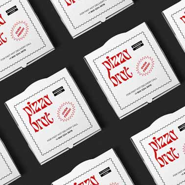 Multiple Square Pizza Boxes