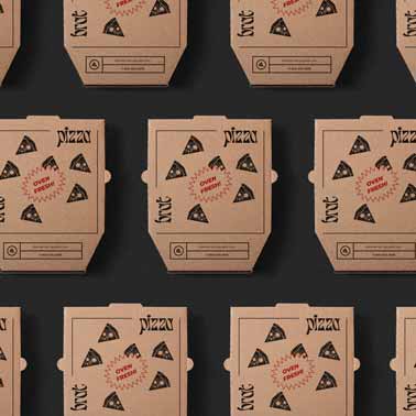 Multiple Cardboard Pizza Boxes