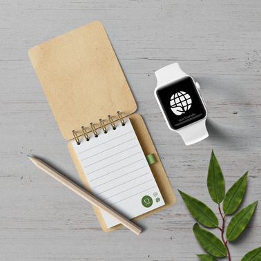 Sketchbook and Pencil with an Apple Watch