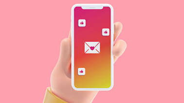 3D Hand Holding an iPhone Vertically