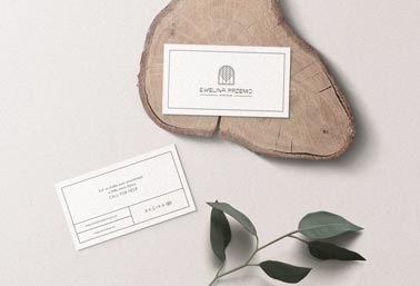 Two Business Cards Front and Back