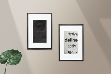 Two Asymmetric Frames on the Wall