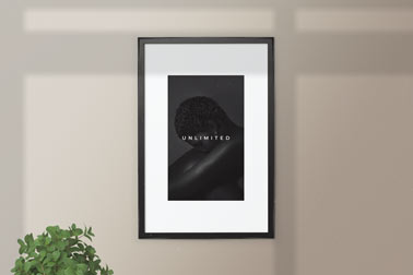 Vertical Frame on the Shady Wall