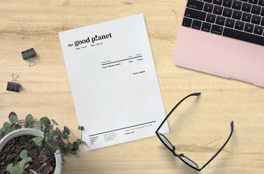 Flyer, Clips, and Glasses on a Desk