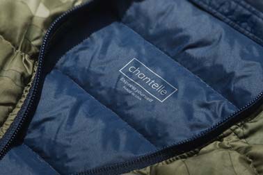 Label on a Puffer Jacket