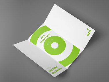 Open Leaflet on a Gray Surface