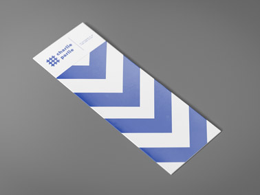 Folded Brochure on a Gray Surface