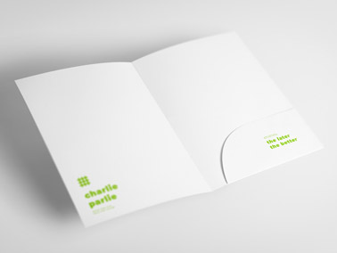 Paper Card Holder on a White Surface