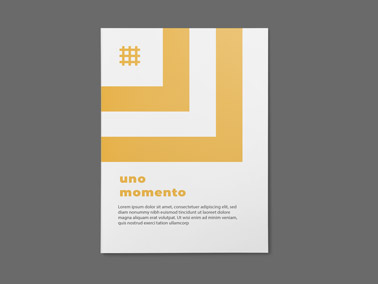 Business Flyer on a Gray Surface