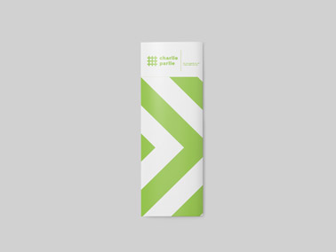 Slim Leaflet on a Gray Surface