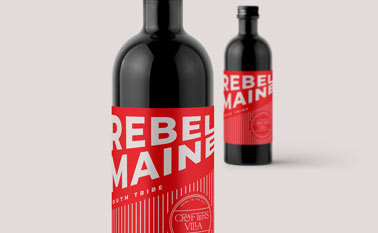 Two Bottles, One with a Zoom-in View