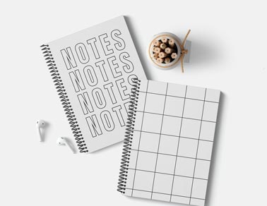 Spiral Sketchbooks, AirPods, and Pencils