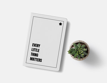 Hardcover Notebook with a Plant Pot