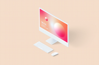 24-inch iMac Top Right Side View