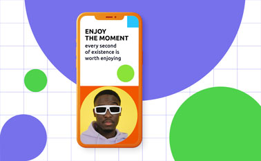 Clay iPhone on an Abstract Background