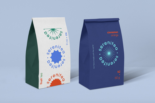 SOS-Papiertüten von vorne und hinten