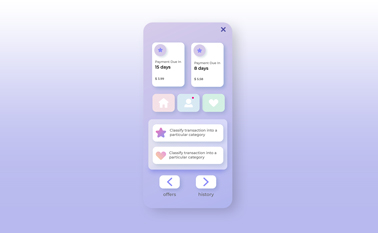Neumorphic App Design on a Pastel Surface