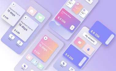Isometric App Designs with Zoom-in Components