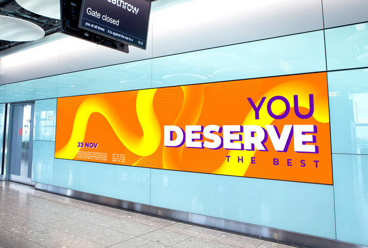 Horizontal Airport Billboard