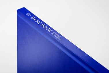 Zoom-in View of the Spine of a Book