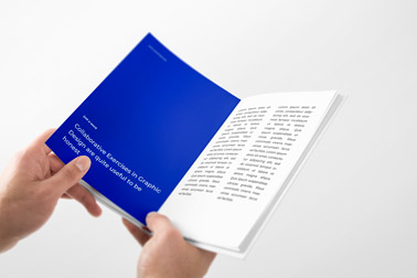 Hand Holding an Open Book Bottom View