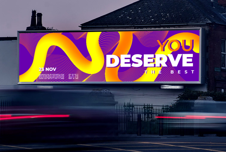 Lighting Street Billboard