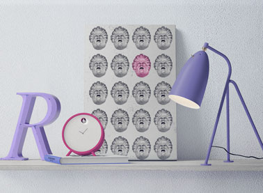 Холст с поп-артом и декор в тон