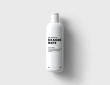 Cosmetic Bottle on a White Background