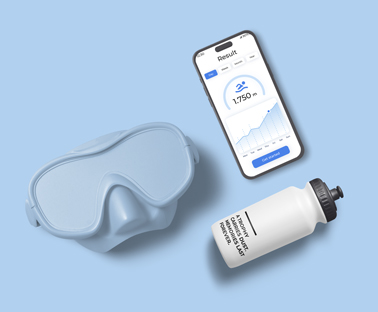 iPhone Next to Swimming Supplies