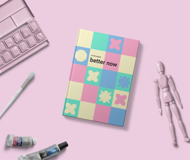 Hardcover Book with Drawing Supplies