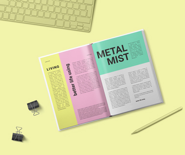 Open Book, a Keyboard, and Stationery